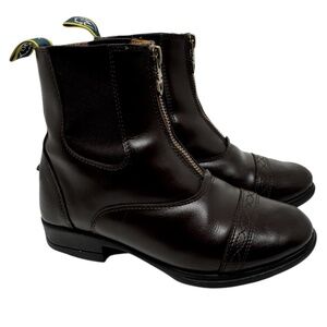 Moretta Horseback Riding Boots Paddock Equestrian Black Leather